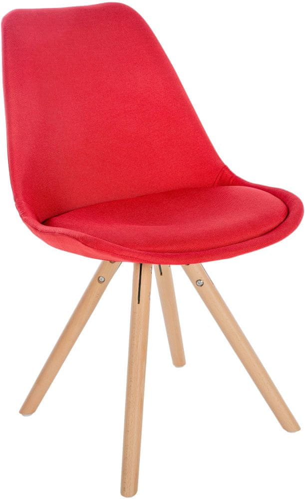 BHM Germany Jedálenská stolička Sofia I, textil, červená